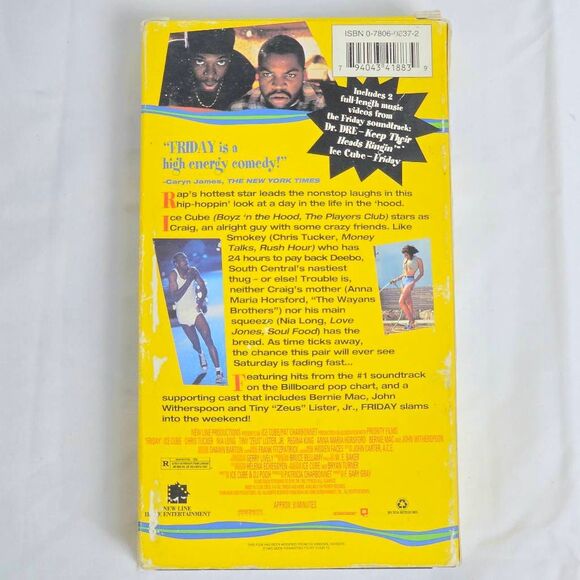 Friday VHS (1995) Ice Cube & Chris Tucker Comedy Classic - Picture 2 of 2